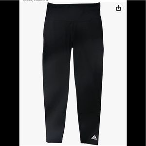 adidas Womens Workout Tights Base Layer Athletic Pants, Black, Medium